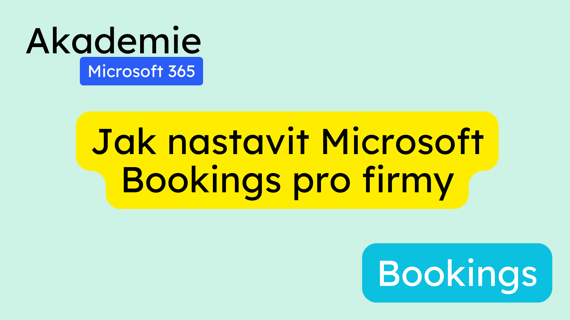 Jak nastavit Microsoft Bookings pro firmy